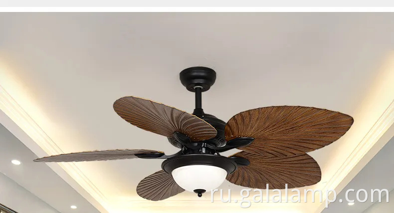 Ретро дистанционного управления лампой потолочного вентилятора для столовой